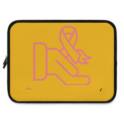 Laptop Sleeve: Fight Cancer Yellow