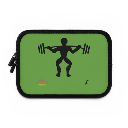 Laptop Sleeve: Weightlifting Green