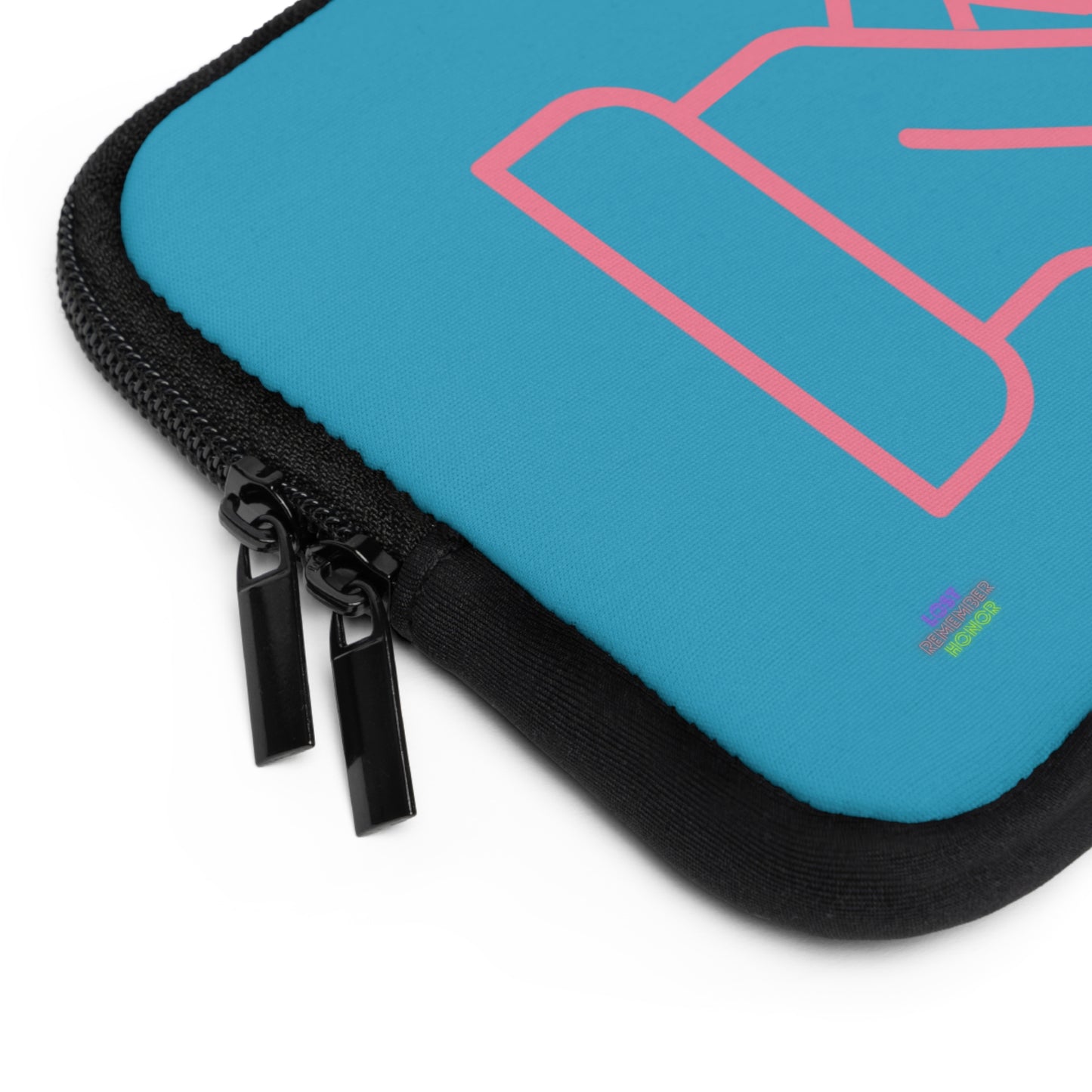 Laptop Sleeve: Fight Cancer Turquoise