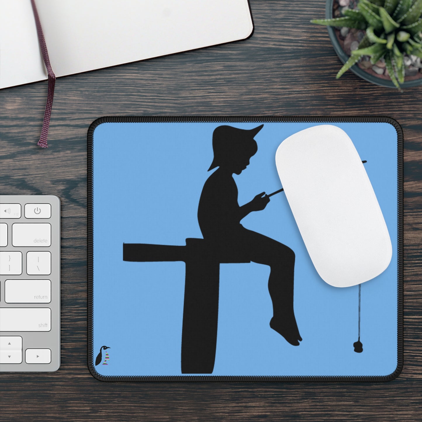 Gaming Mouse Pad: Fishing Lite Blue