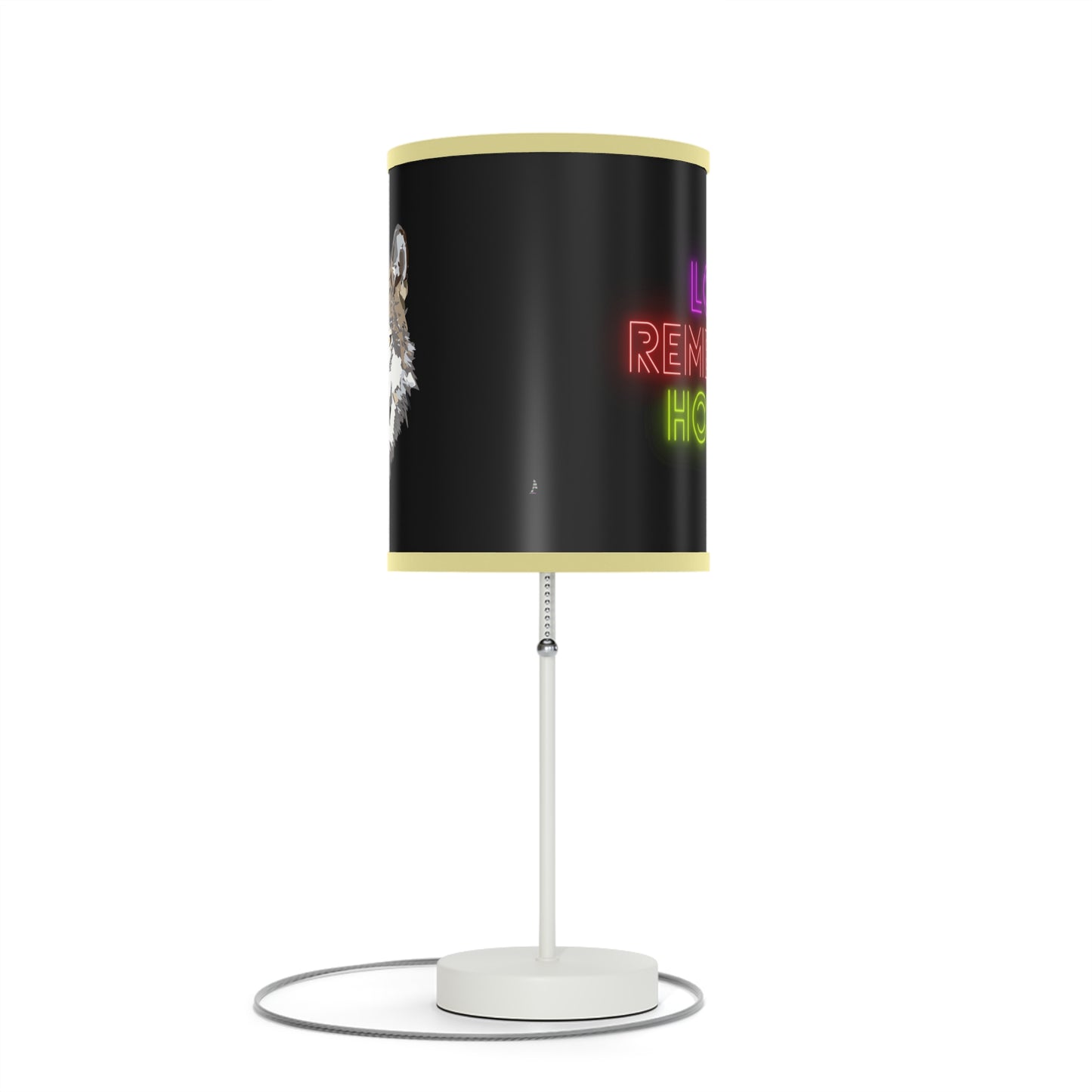 Lamp on a Stand, US|CA plug: Wolves Black