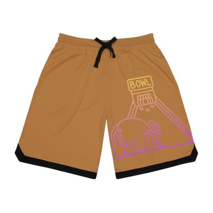 Basketball Rib Shorts: Bowling Lite Brown