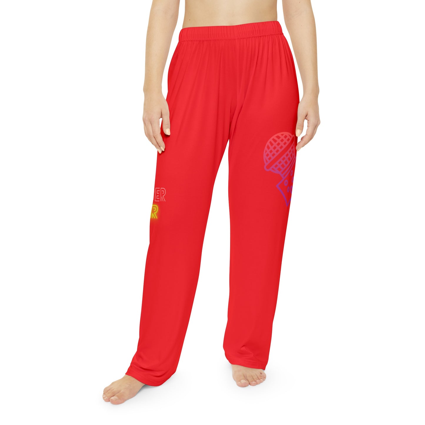 Women's Pajama Pants: Music Red