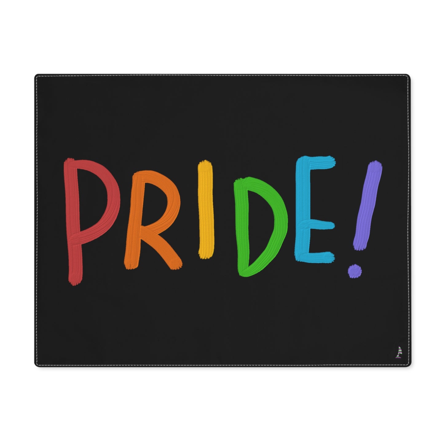 Placemat, 1pc: LGBTQ Pride Black