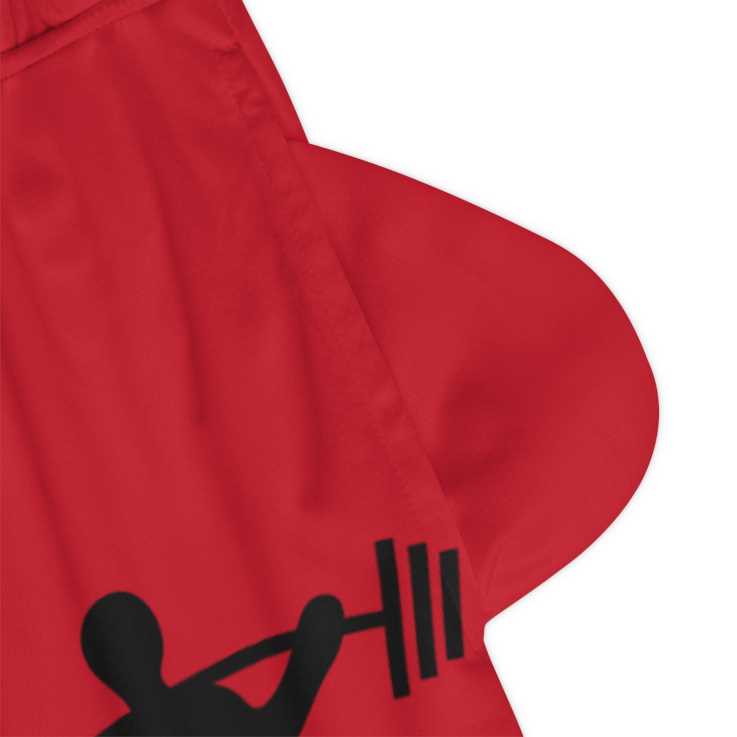 Basketball Rib Shorts: Weightlifting Dark Red