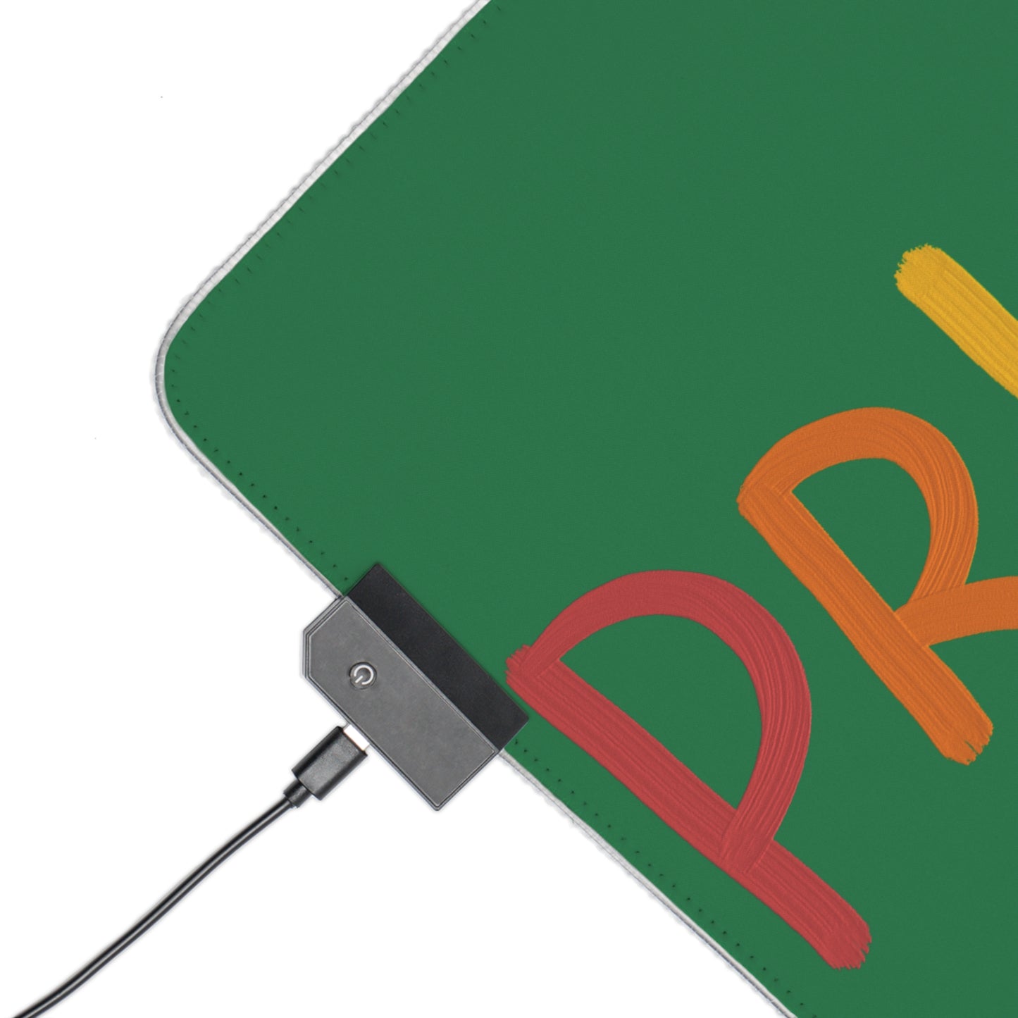 LED Gaming Mouse Pad: LGBTQ Pride Dark Green