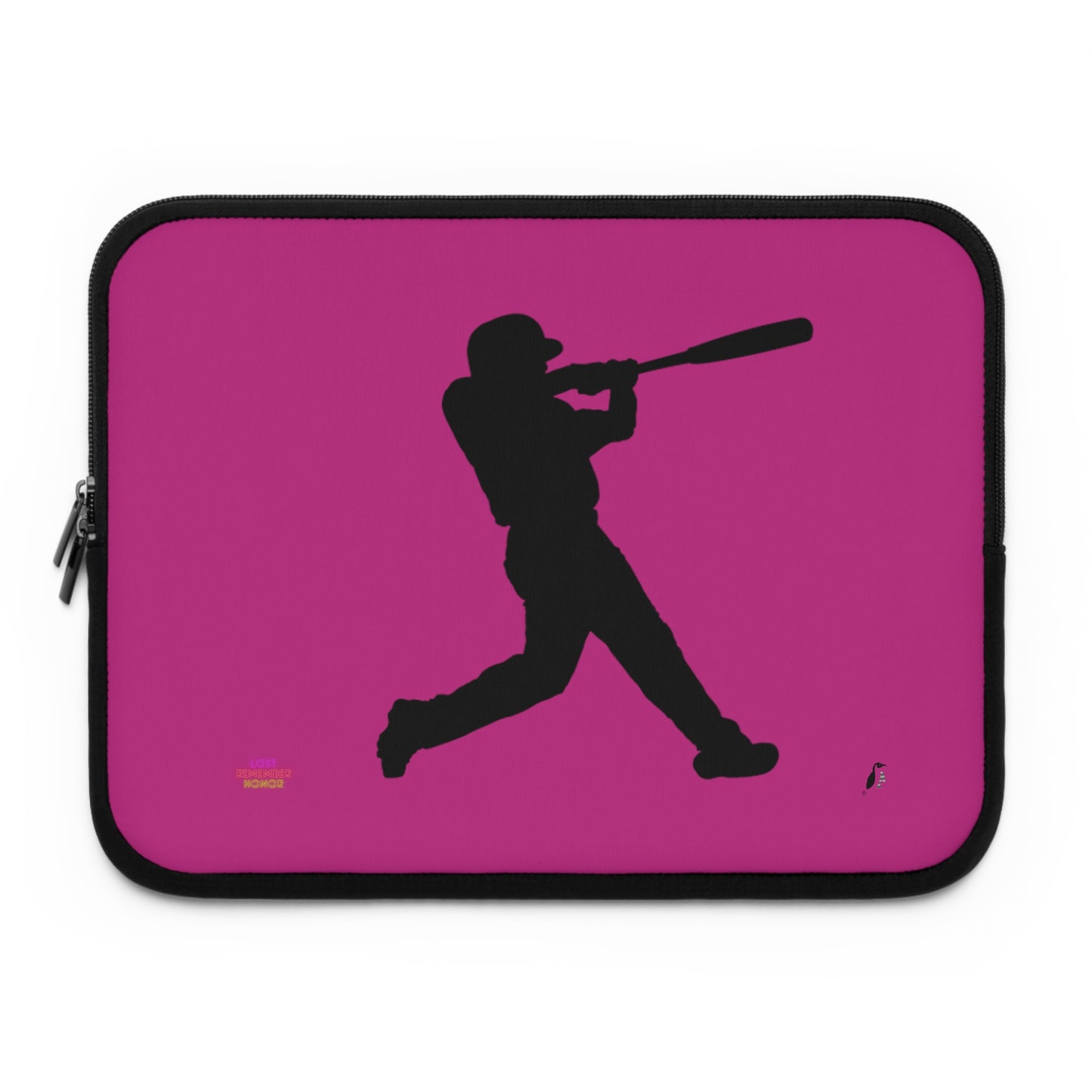 Laptop Sleeve: Baseball Pink