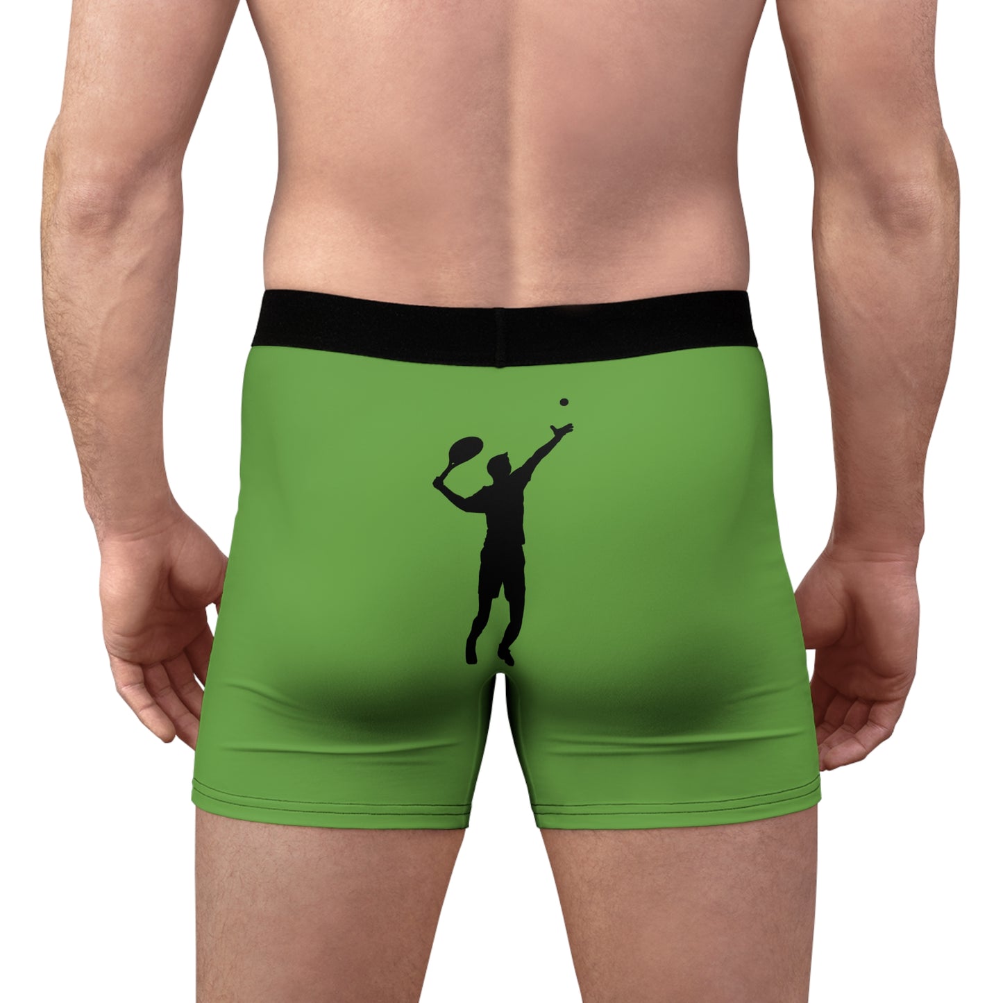 Men's Boxer Briefs: Tennis Green