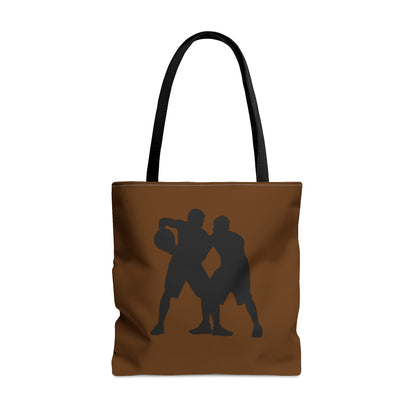 Tote Bag: Basketball Brown