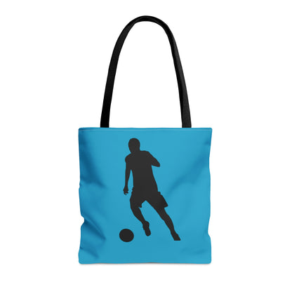 Tote Bag: Soccer Turquoise