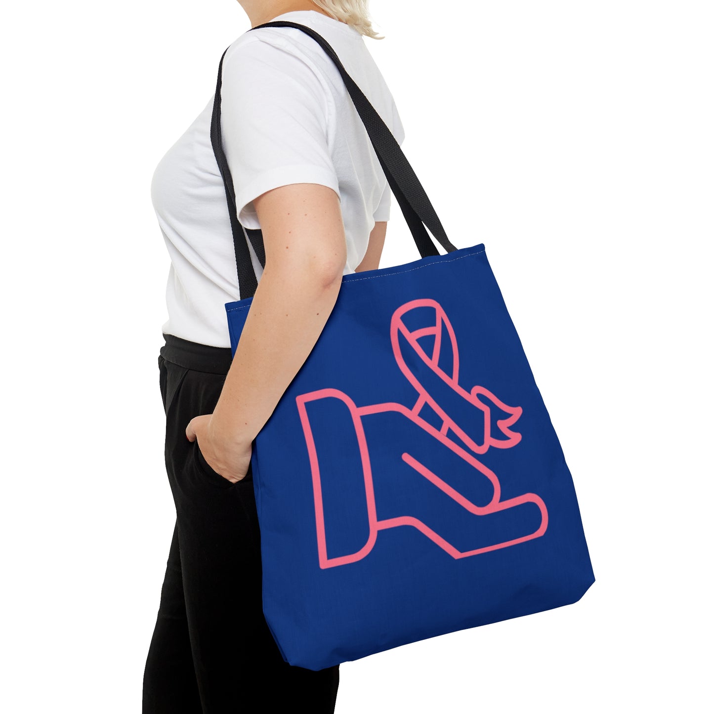 Tote Bag: Fight Cancer Dark Blue