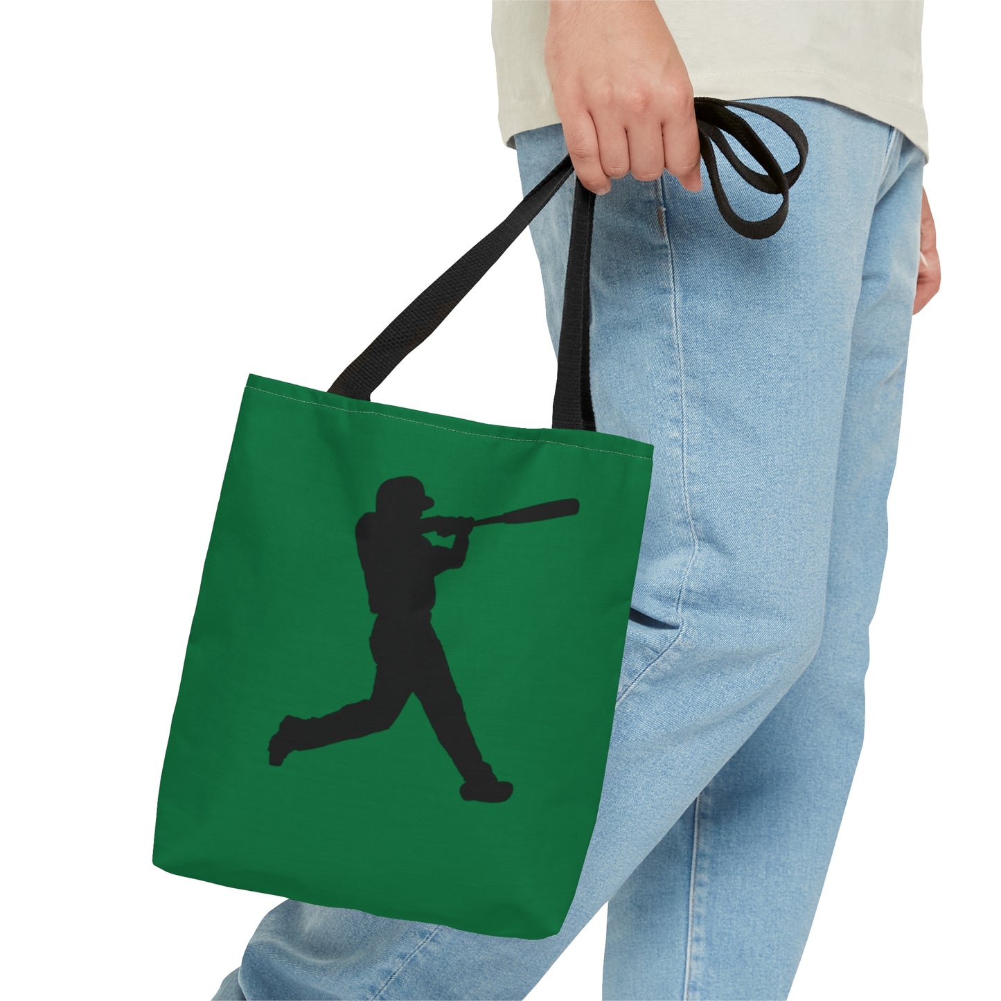 Tote Bag: Baseball Dark Green