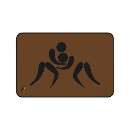 Desk Mat: Wrestling Brown