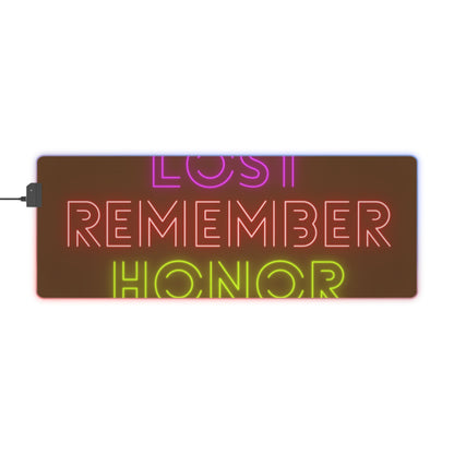 LED Gaming Mouse Pad: Lost Remember Honor Brown