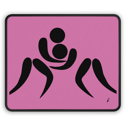 Gaming Mouse Pad: Wrestling Lite Pink