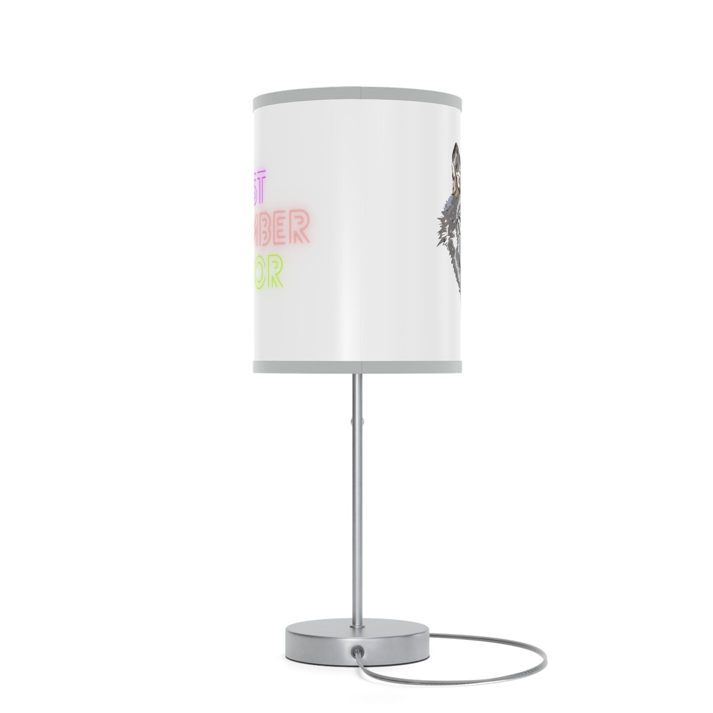 Lamp on a Stand, US|CA plug: Wolves White