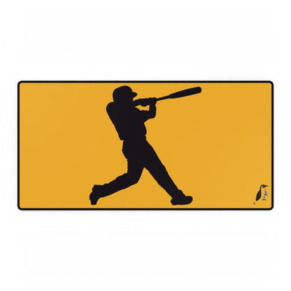 Desk Mats: Baseball Yellow