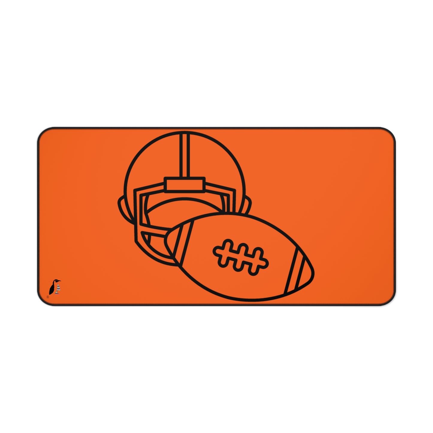 Desk Mat: Football Orange