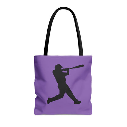 Tote Bag: Baseball Lite Purple