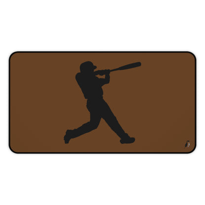 Desk Mat: Baseball Brown