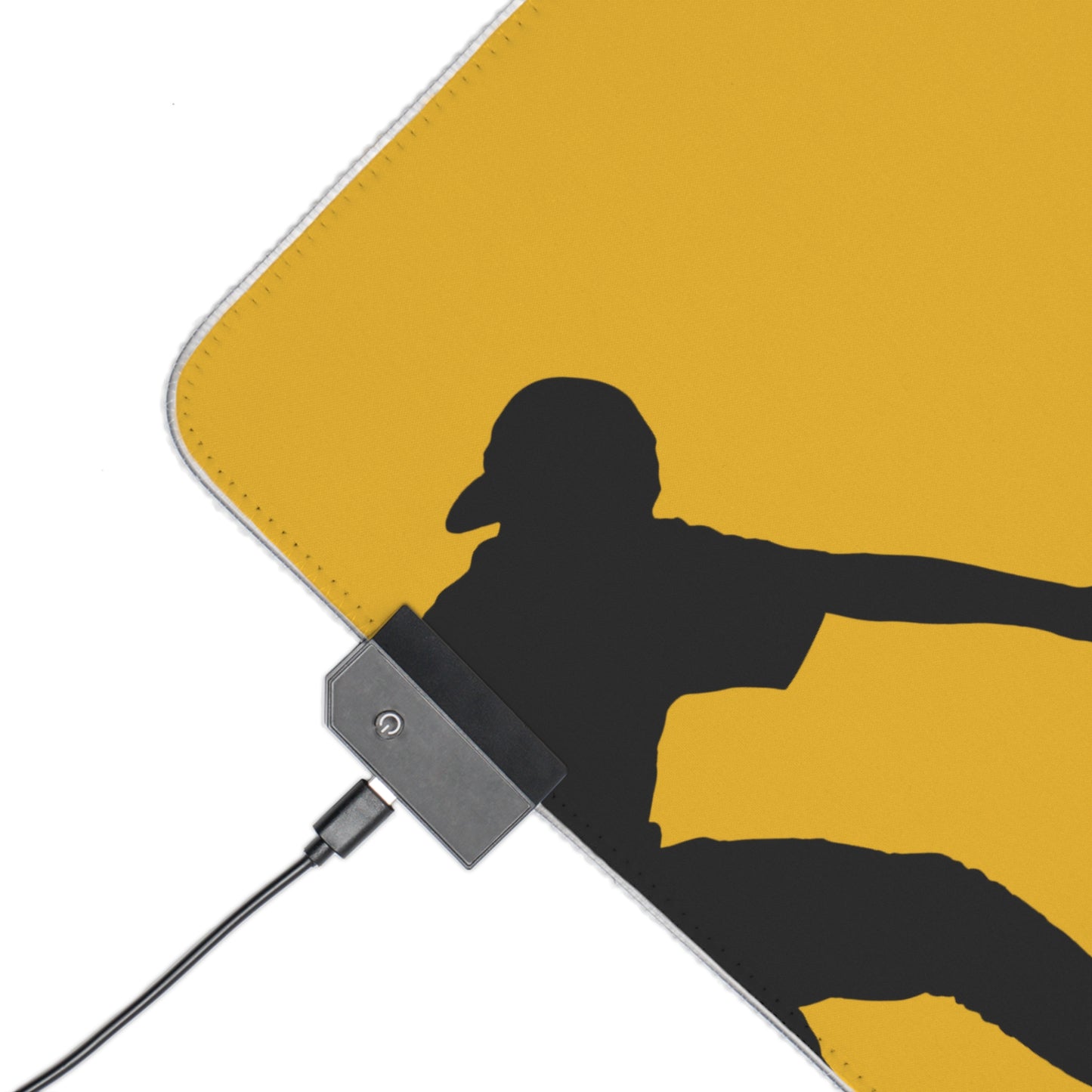 LED Gaming Mouse Pad: Skateboarding Yellow