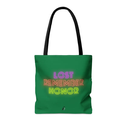 Tote Bag: Baseball Dark Green