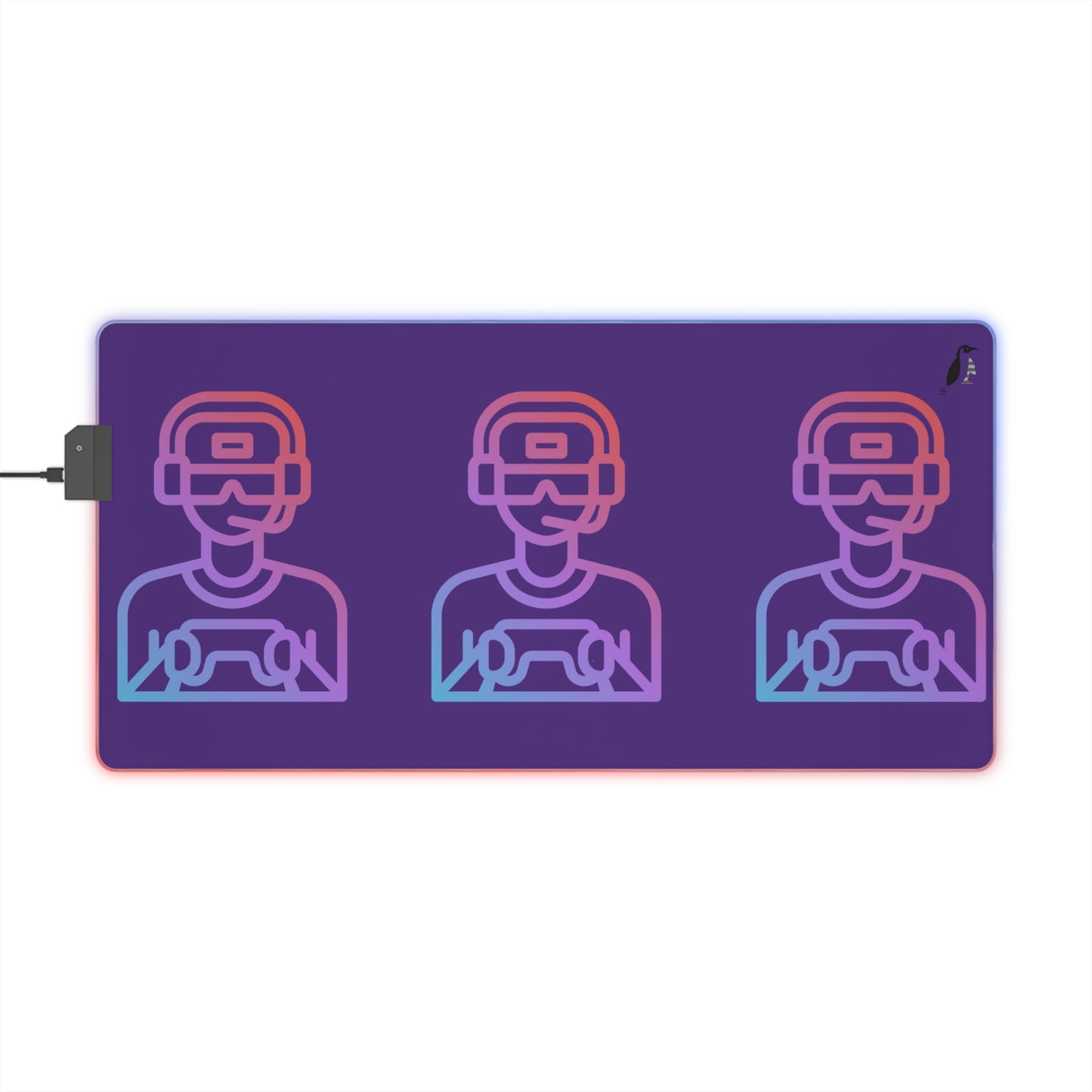 LED Gaming Mouse Pad: Gaming Purple