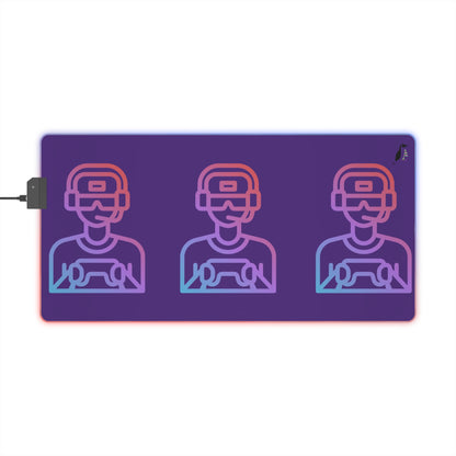 LED Gaming Mouse Pad: Gaming Purple