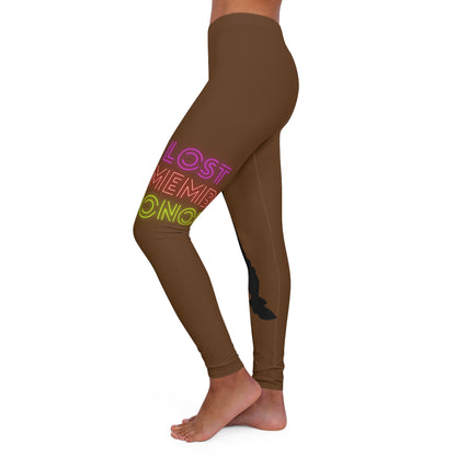 Women's Spandex Leggings: Dance Brown