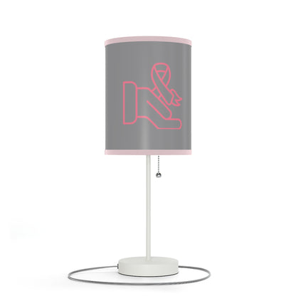 Lamp on a Stand, US|CA plug: Fight Cancer Grey