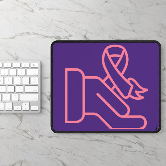 Gaming Mouse Pad: Fight Cancer Purple