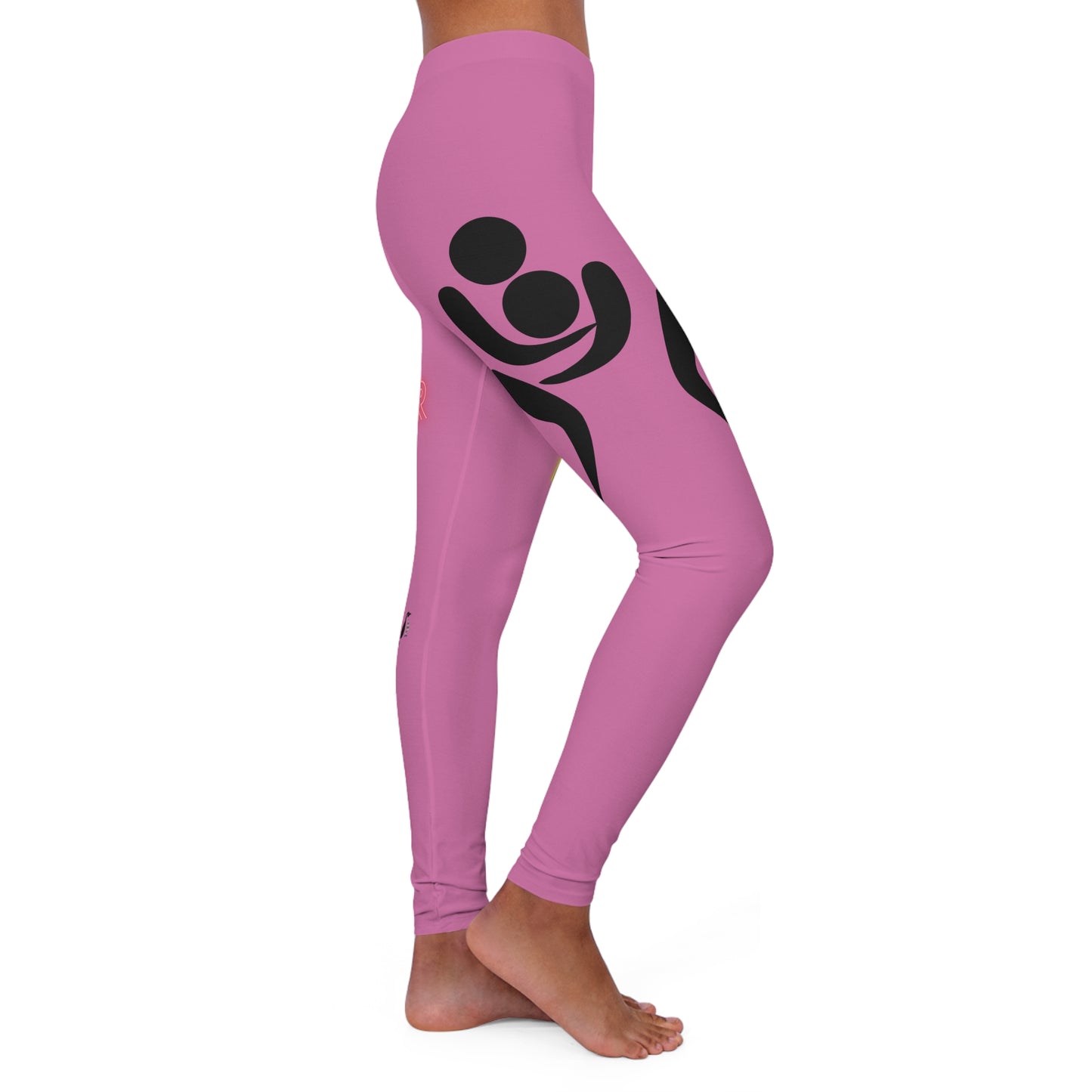 Women's Spandex Leggings: Wrestling Lite Pink