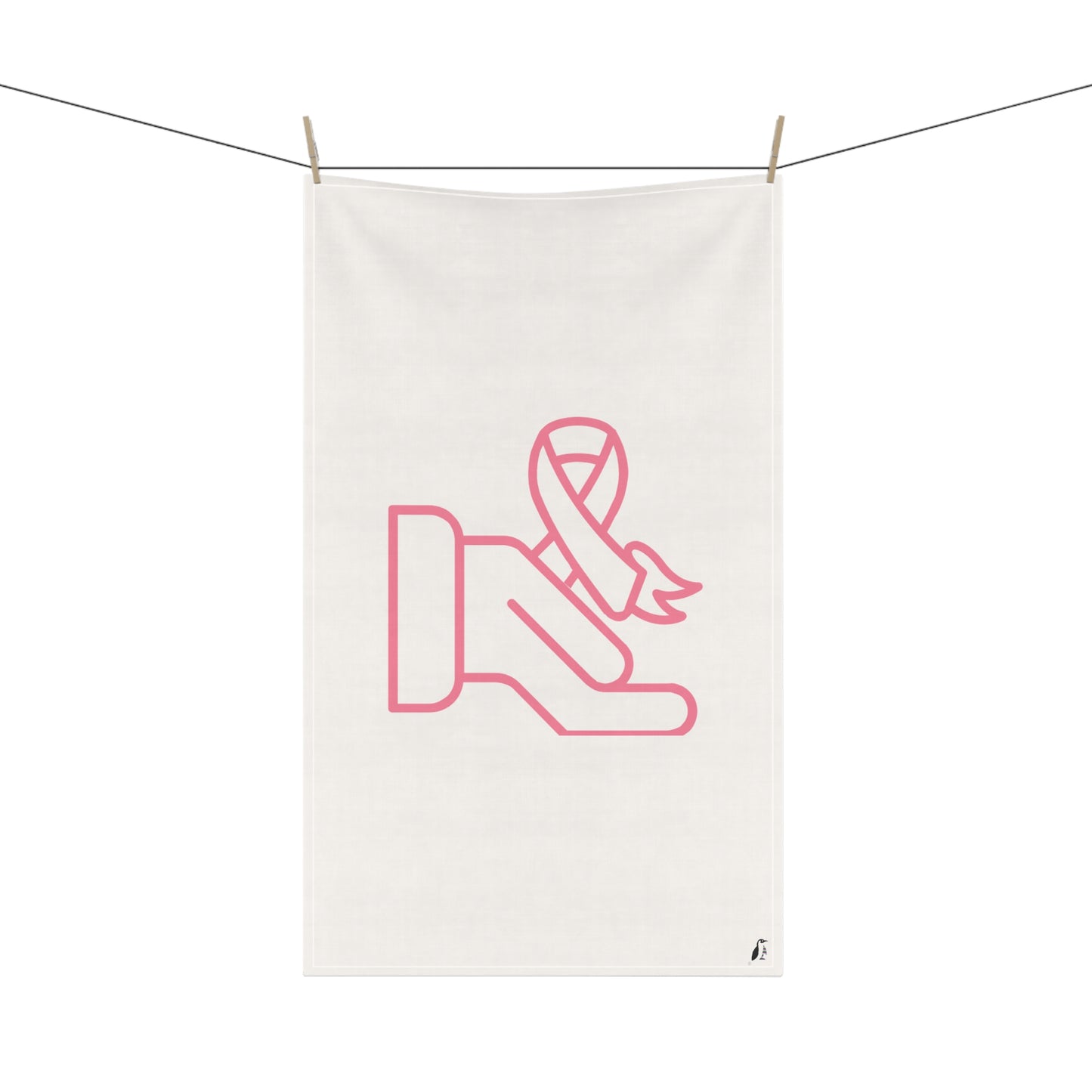Kitchen Towel: Fight Cancer White