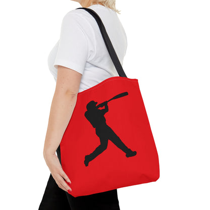 Tote Bag: Baseball Red