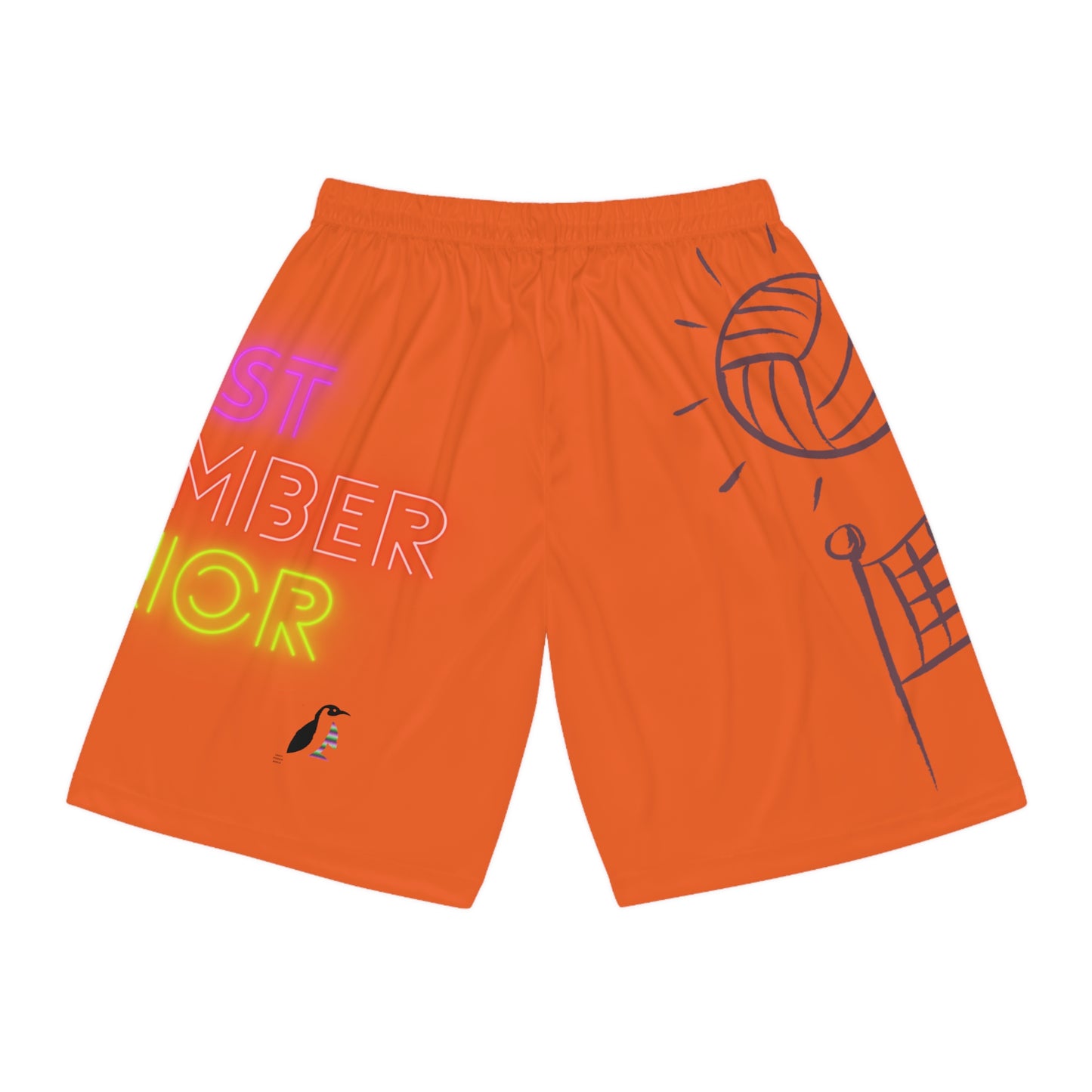 Basketball Shorts: Volleyball Orange