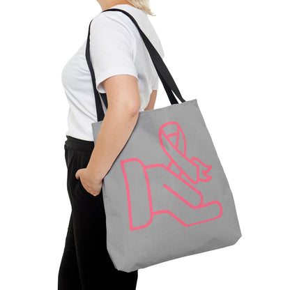 Tote Bag: Fight Cancer Lite Grey