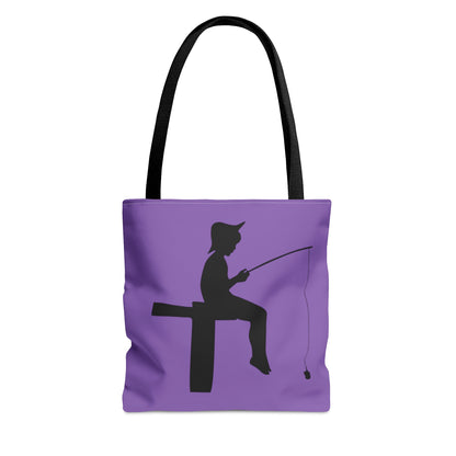Tote Bag: Fishing Lite Purple