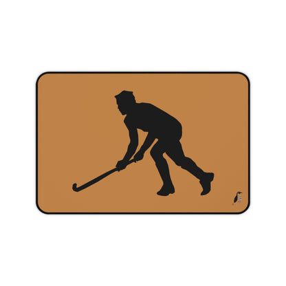 Desk Mat: Hockey Lite Brown