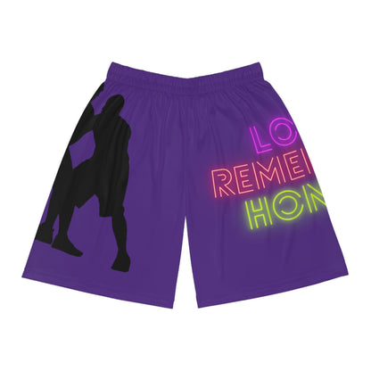 Basketball Shorts: Basketball Purple