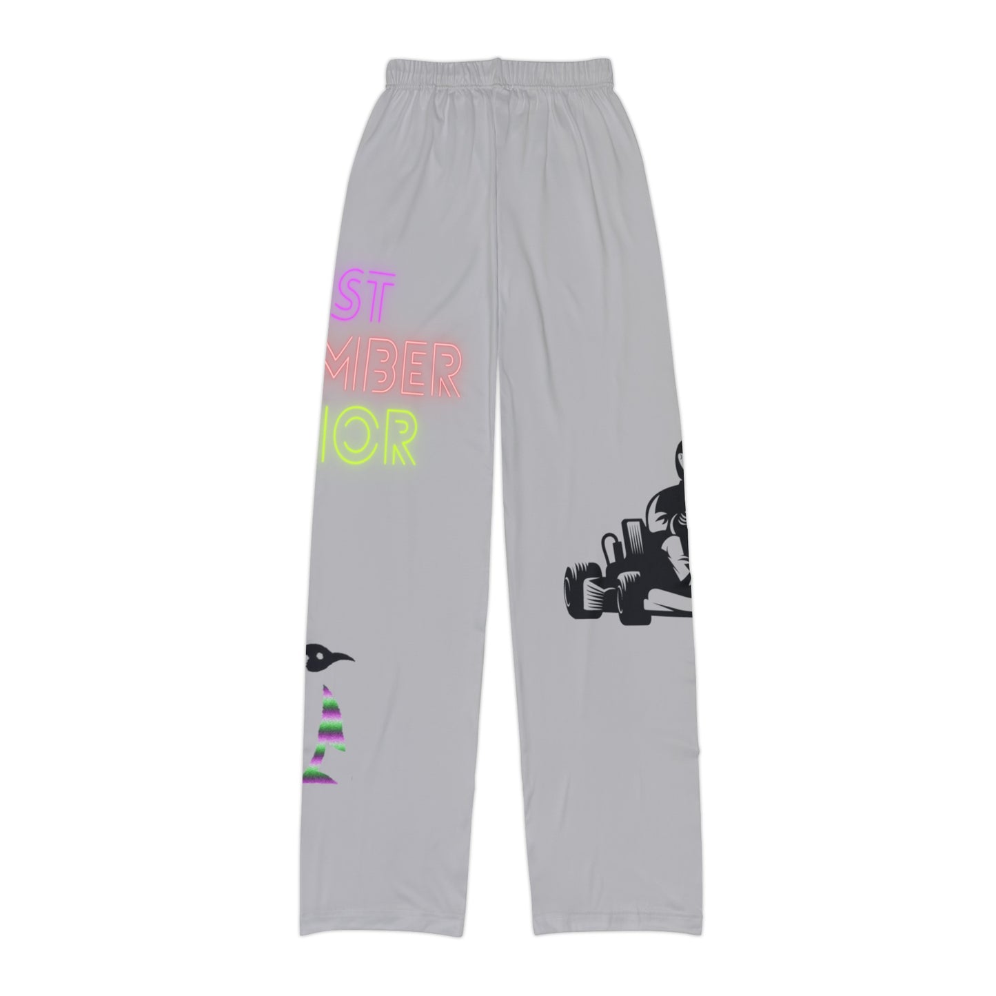 Kids Pajama Pants: Racing Lite Grey