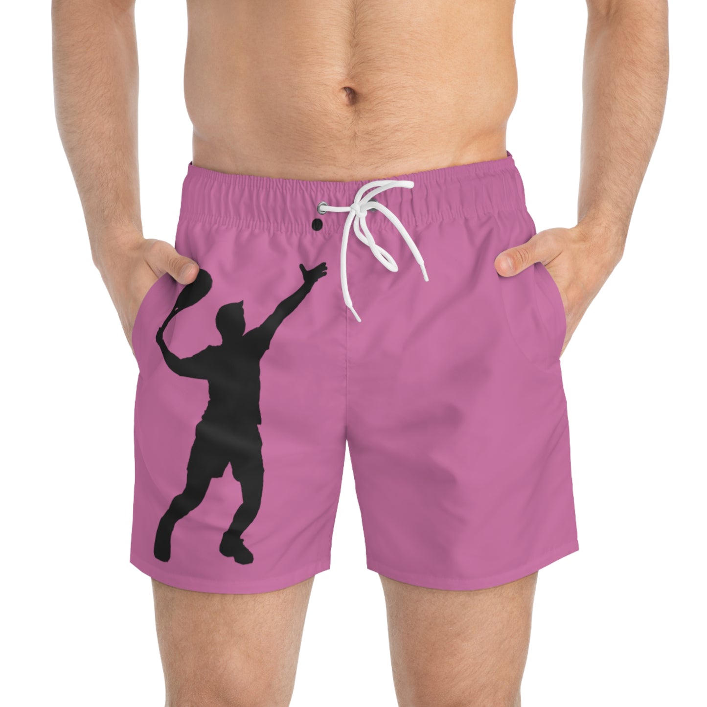 Swim Trunks: Tennis Lite Pink