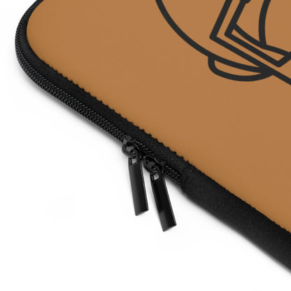 Laptop Sleeve: Football Lite Brown