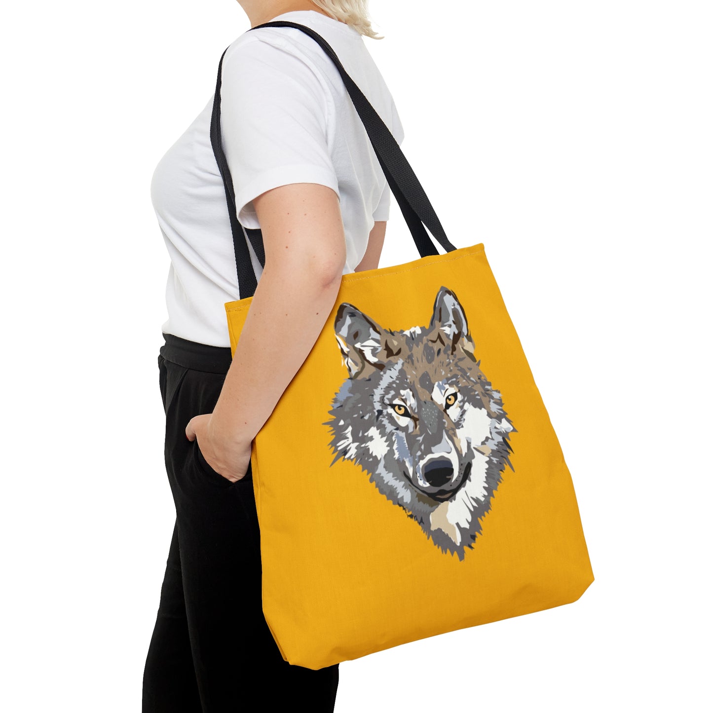 Tote Bag: Wolves Yellow