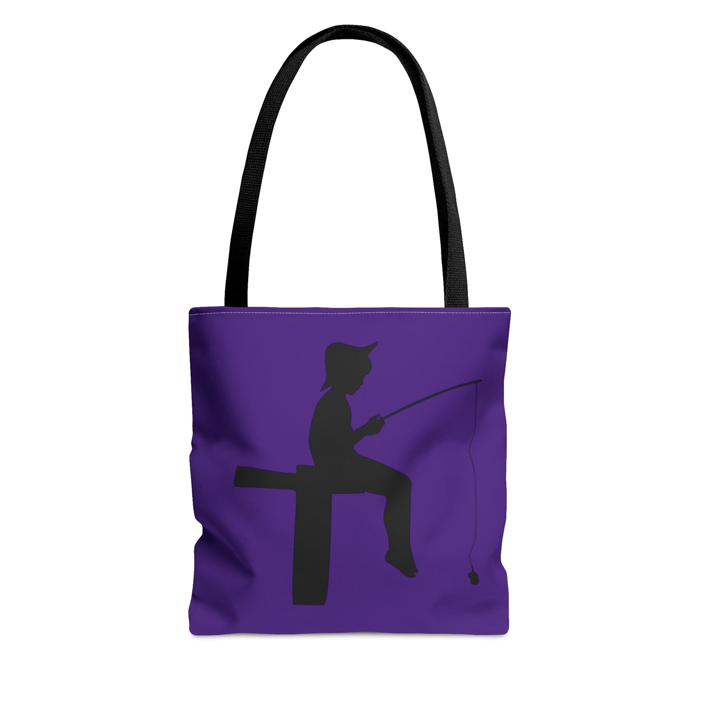 Tote Bag: Fishing Purple