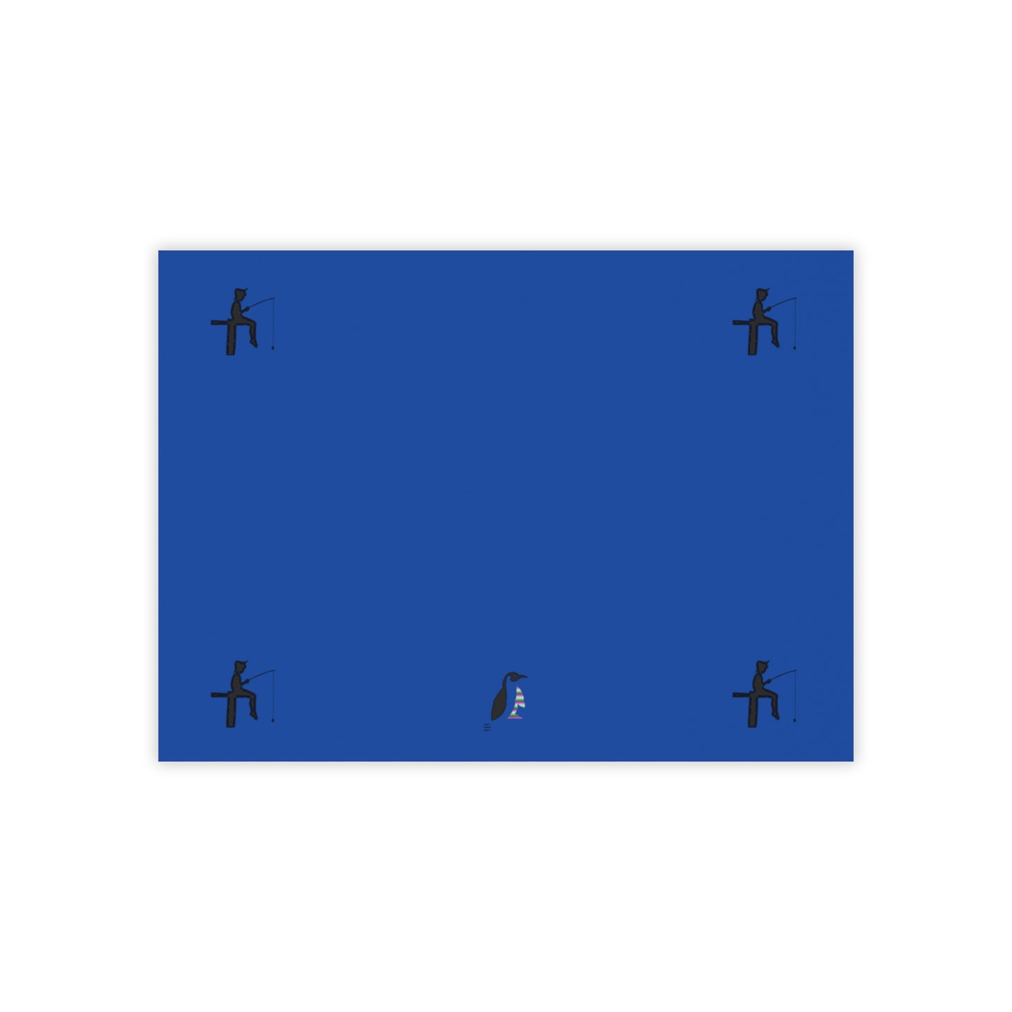 Post-it® Note Pads: Fishing Dark Blue