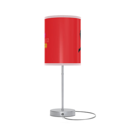 Lamp on a Stand, US|CA plug: Baseball Red