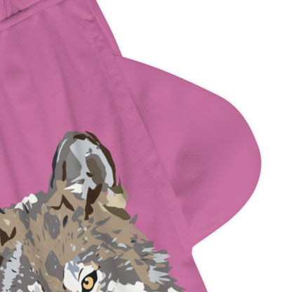 Basketball Rib Shorts: Wolves Lite Pink