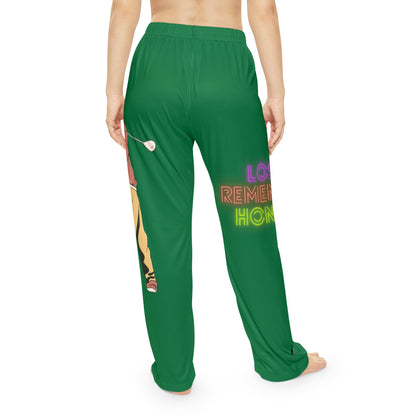 Women's Pajama Pants: Golf Dark Green