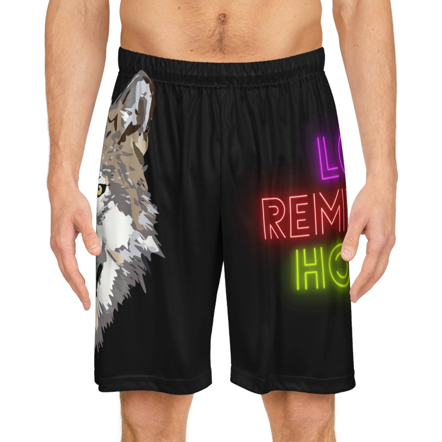 Basketball Shorts: Wolves Black