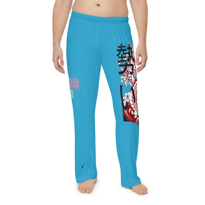 Men's Pajama Pants: Dragons Turquoise